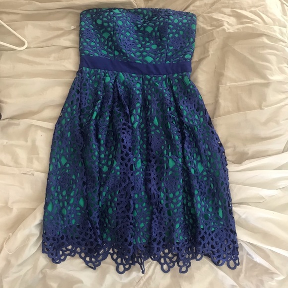 ModCloth “Keept it Reef” Dress in Cerulean - Picture 3 of 12